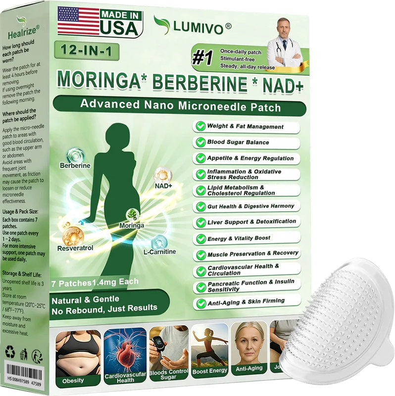 🇺🇸💚  LUMIVO™ 𝐔𝐩𝐠𝐫𝐚𝐝𝐞𝐝 𝐋𝐚𝐫𝐠𝐞-𝐂𝐨𝐯𝐞𝐫𝐚𝐠𝐞 𝟏𝟎-𝐢𝐧-𝟏 𝐍𝐚𝐧𝐨 𝐌𝐢𝐜𝐫𝐨𝐧𝐞𝐞𝐝𝐥𝐞 𝐏𝐚𝐭𝐜𝐡.