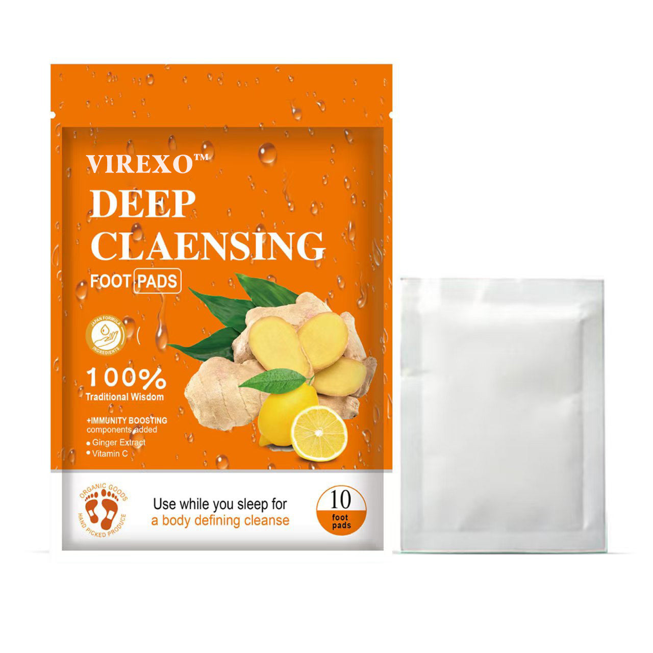 Ginger Foot Pads for Fresh, Comfortable Feet