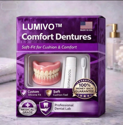 🎁 LUMIVO™ Premium Denture Set – Upper & Lower Dentures