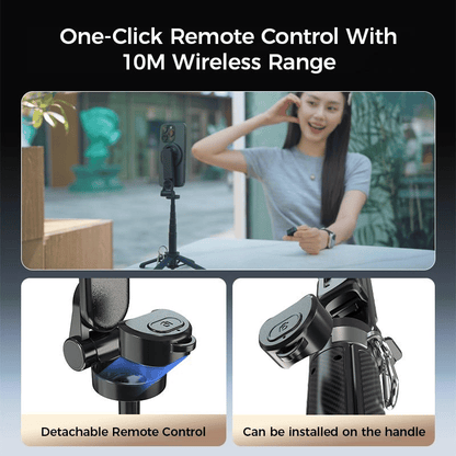 4-in-1 Magnetic Selfie Stick with 360° Rotating Design