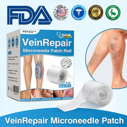 🇺🇸🏅🛡️Pryxo™ VeinRepair Microneedle Patch Roll⚡Instant Relief, Long-Term Results