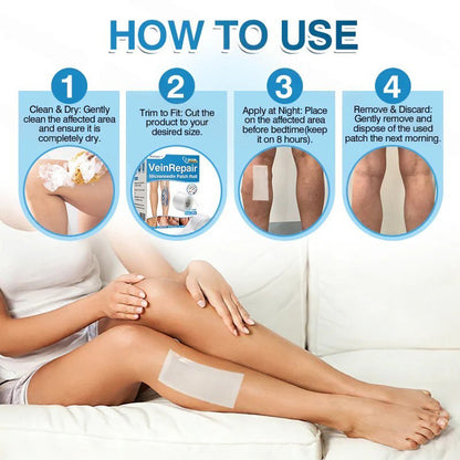 🇺🇸🏅🛡️Pryxo™ VeinRepair Microneedle Patch Roll⚡Instant Relief, Long-Term Results