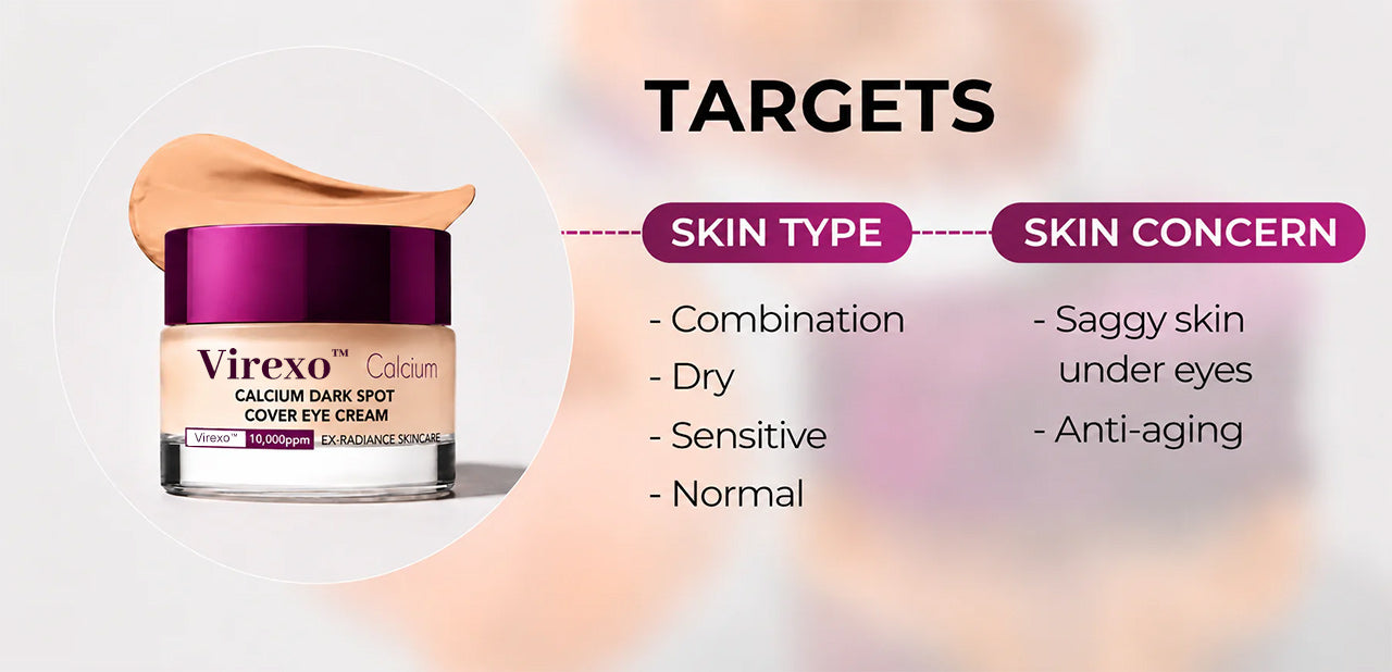 🔥LAST DAY 50% OFF!! Virexo Korean Calcium Dark Spot Eye Cream