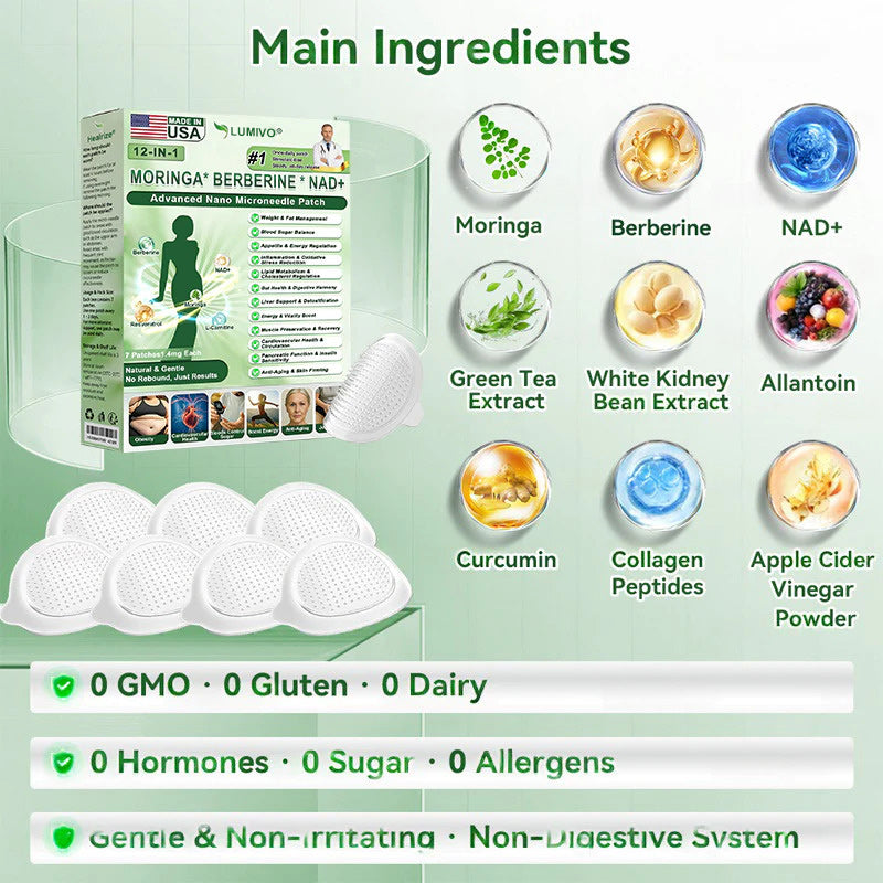 🇺🇸💚  LUMIVO™ 𝐔𝐩𝐠𝐫𝐚𝐝𝐞𝐝 𝐋𝐚𝐫𝐠𝐞-𝐂𝐨𝐯𝐞𝐫𝐚𝐠𝐞 𝟏𝟎-𝐢𝐧-𝟏 𝐍𝐚𝐧𝐨 𝐌𝐢𝐜𝐫𝐨𝐧𝐞𝐞𝐝𝐥𝐞 𝐏𝐚𝐭𝐜𝐡.